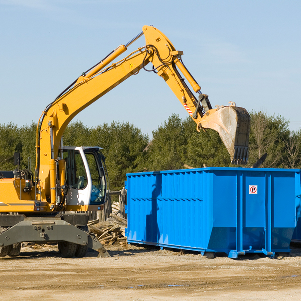 are there any restrictions on where a residential dumpster can be placed in Douglas County SD